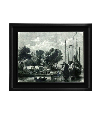 Buy Wooden Photo Frame/Canvas-Tsuen Village(21x17Inch)     Online at Best Price