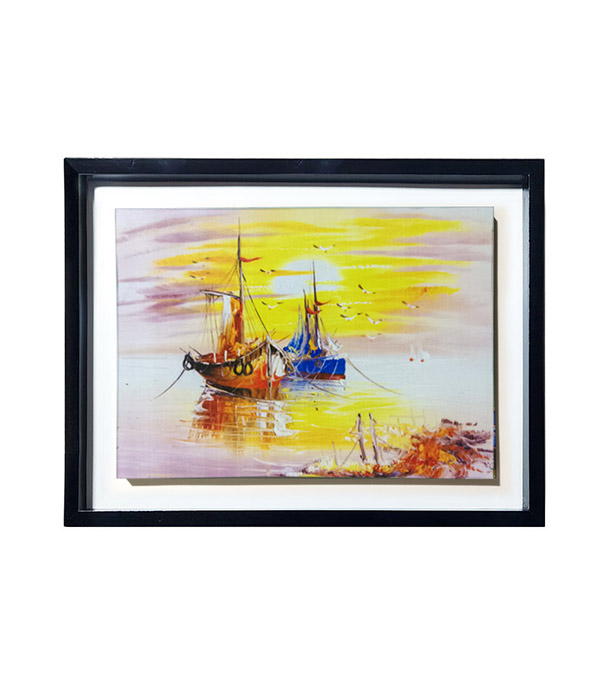 Buy Wooden Photo Frame/Canva-Village Gap 12x15 inch Online at Best Price