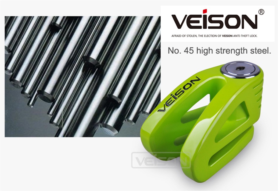 VEISON DX11 6mm Anti Acid Anti-Theft 3 Key Disc Brake Lock Multicolor Bike Doctoronline shop bangladeshothoba.com