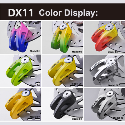 VEISON DX11 6mm Anti Acid Anti-Theft 3 Key Disc Brake Lock Multicolor Bike Doctoronline shop bangladeshothoba.com