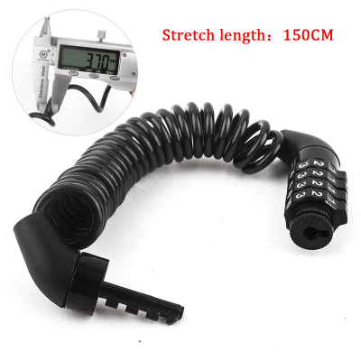 Durable 4-Digit Combination Motorcycle Helmet Lock Chain – Anti-Theft, Portable Steel Cable for Bikes, Scooters, Strollers (2m Stretchable, Keyless Security) Bike Doctoronline shop bangladeshothoba.com