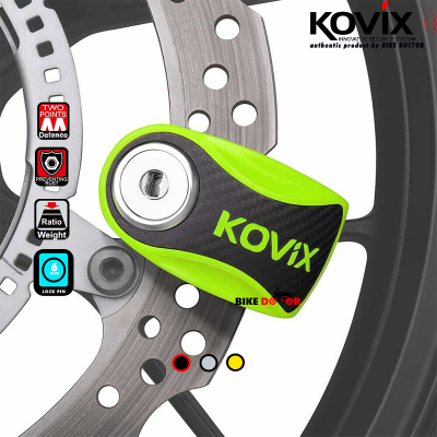 KOVIX OVERLOAD KNN1 6mm DISC LOCK for Motorcycle & Scooter ANTI-CORROSION PUSH DOWN LOCK (Random Color) 1 Piece Bike Doctoronline shop bangladeshothoba.com