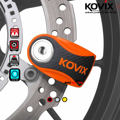 KOVIX OVERLOAD KNN1 6mm DISC LOCK for Motorcycle & Scooter ANTI-CORROSION PUSH DOWN LOCK (Random Color) 1 Piece Bike Doctoronline shop bangladeshothoba.com
