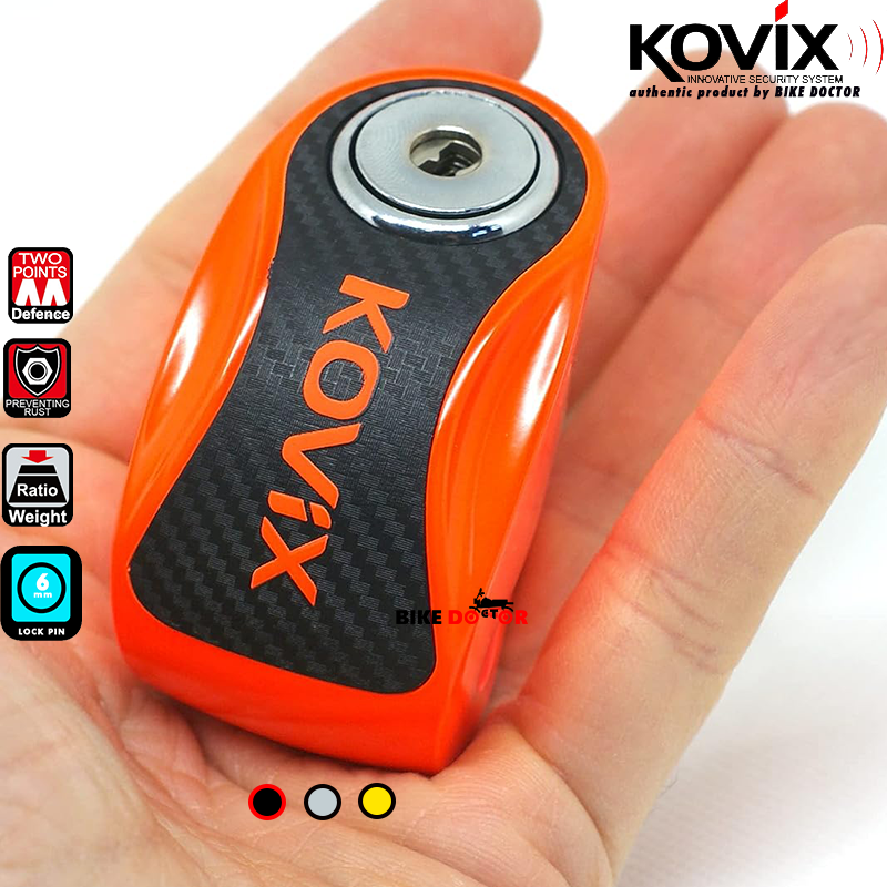 KOVIX OVERLOAD KNN1 6mm DISC LOCK for Motorcycle & Scooter ANTI-CORROSION PUSH DOWN LOCK (Random Color) 1 Piece Bike Doctoronline shop bangladeshothoba.com