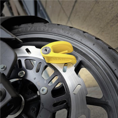 BAN Exantoo BAN1 Hi-Tech Disc Lock for Motorcycle – 5.5mm Hardened Pin | Anti-Saw & Anti-Knock 1 Piece Random Color Selection Bike Doctoronline shop bangladeshothoba.com