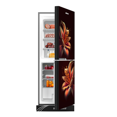 Picture of MINISTER 350 Liter Frost Type Top Mount Refrigerator EL Purple Tiger Lily (M-350)