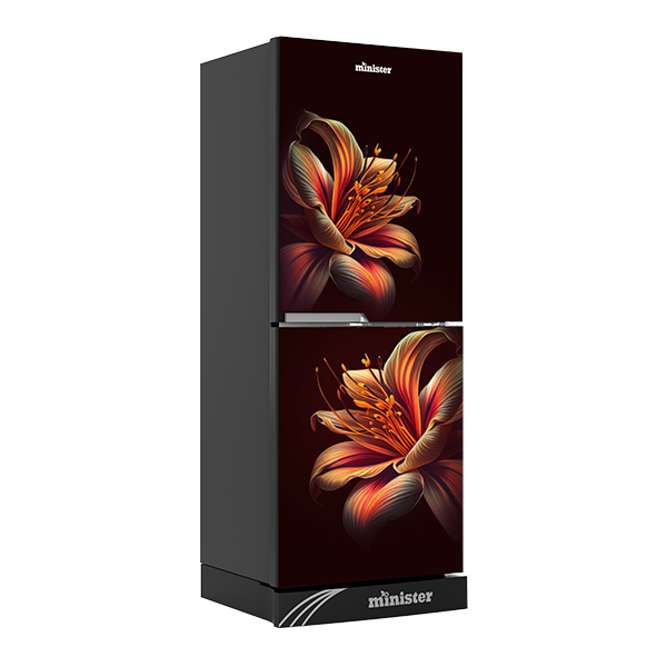 Picture of MINISTER 350 Liter Frost Type Top Mount Refrigerator EL Purple Tiger Lily (M-350)
