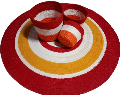 Picture of Jute Rugs/ Mat, Plant Basket