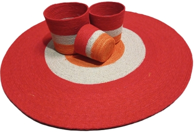 Picture of Jute Rugs/ Mat, Plant Basket