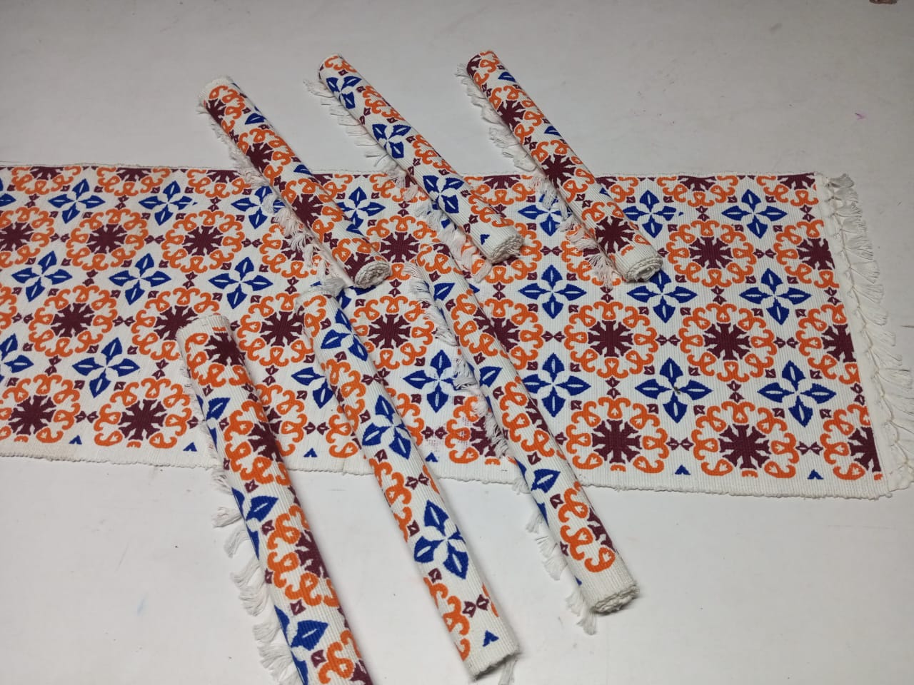 Picture of Cotton Print Table Ranar set (7 pieces set)