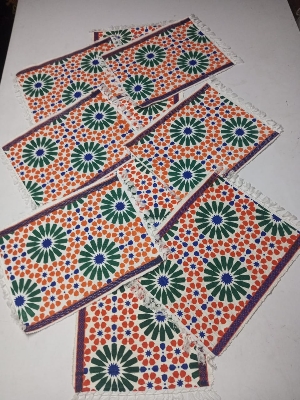 Picture of Cotton Print Table Ranar set (7 pieces set)