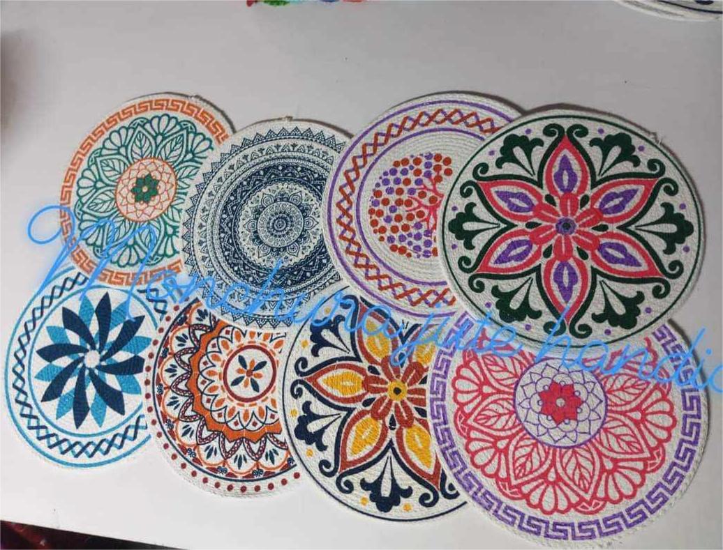 Picture of 12 Inch Cotton Print Placemats ( Full set 6 Pieces )