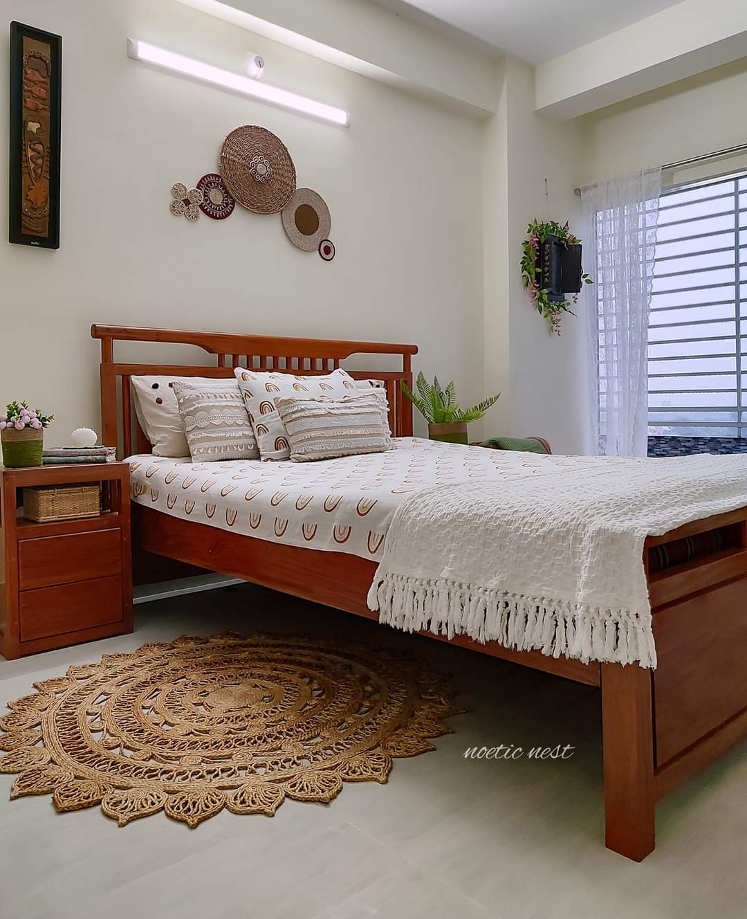 Picture of Jute Floor Mat/ Jute Rugs (  Round Hand Made jute  mat, Jute Colour )