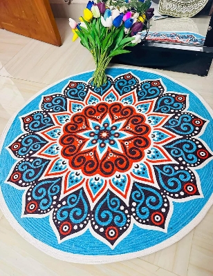 Picture of 3ft Cotton Print Floor Mat/Rugs