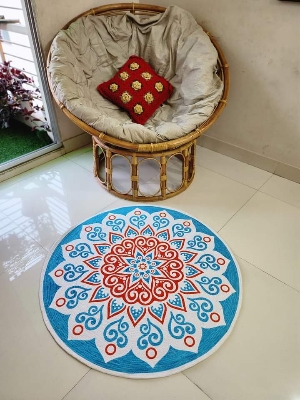 Picture of 3ft Cotton Print Floor Mat/Rugs