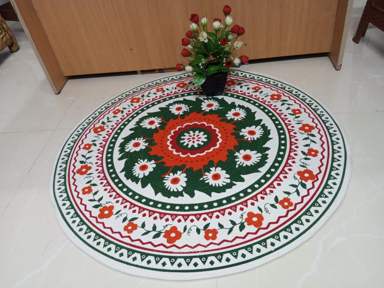 Picture of 3ft Cotton Print Floor Mat/Rugs