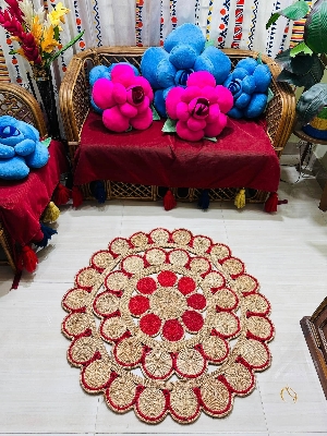 Picture of 3ft Hand Made Jute Rugs/ Mat (Size: 3ft )