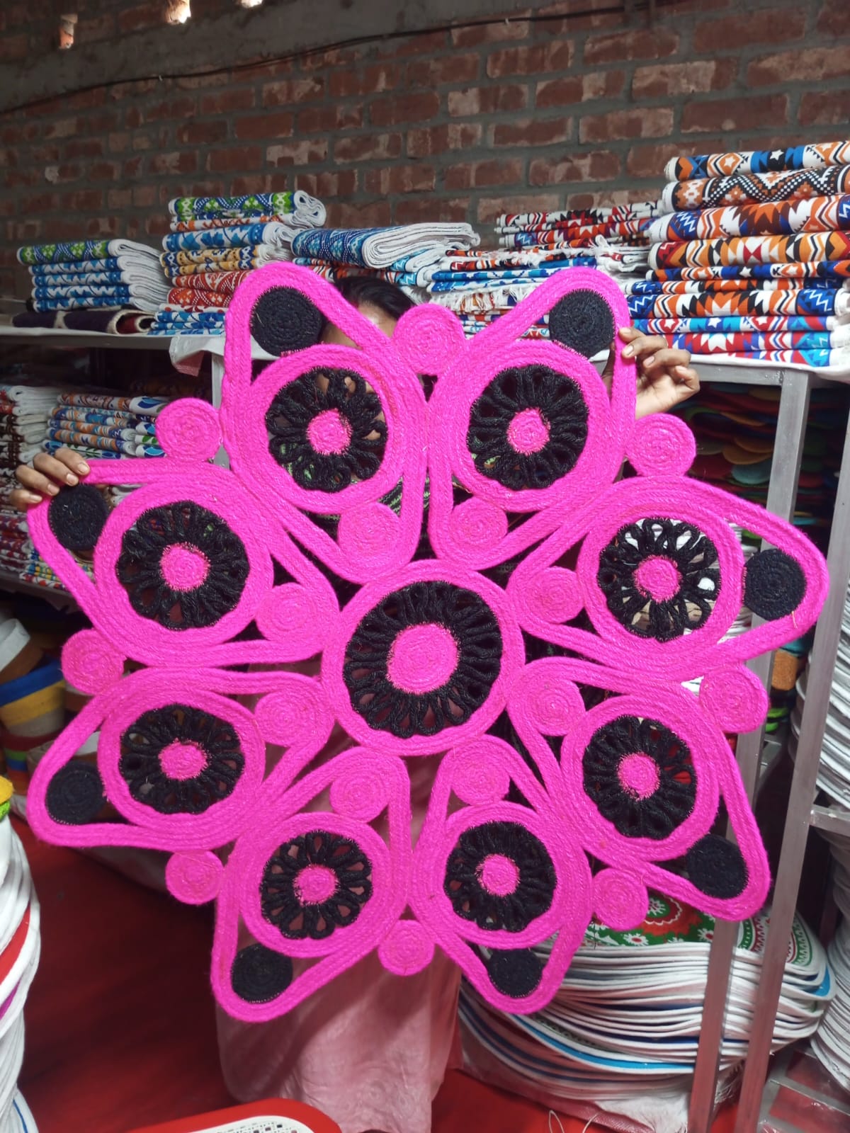 Picture of 3ft Jute Design Floor Mat/Rugs