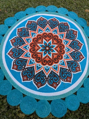 Picture of 3ft Cotton Print Mat/Rugs