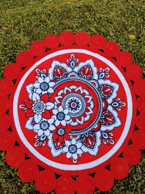 Picture of 3ft Cotton Print Mat/Rugs