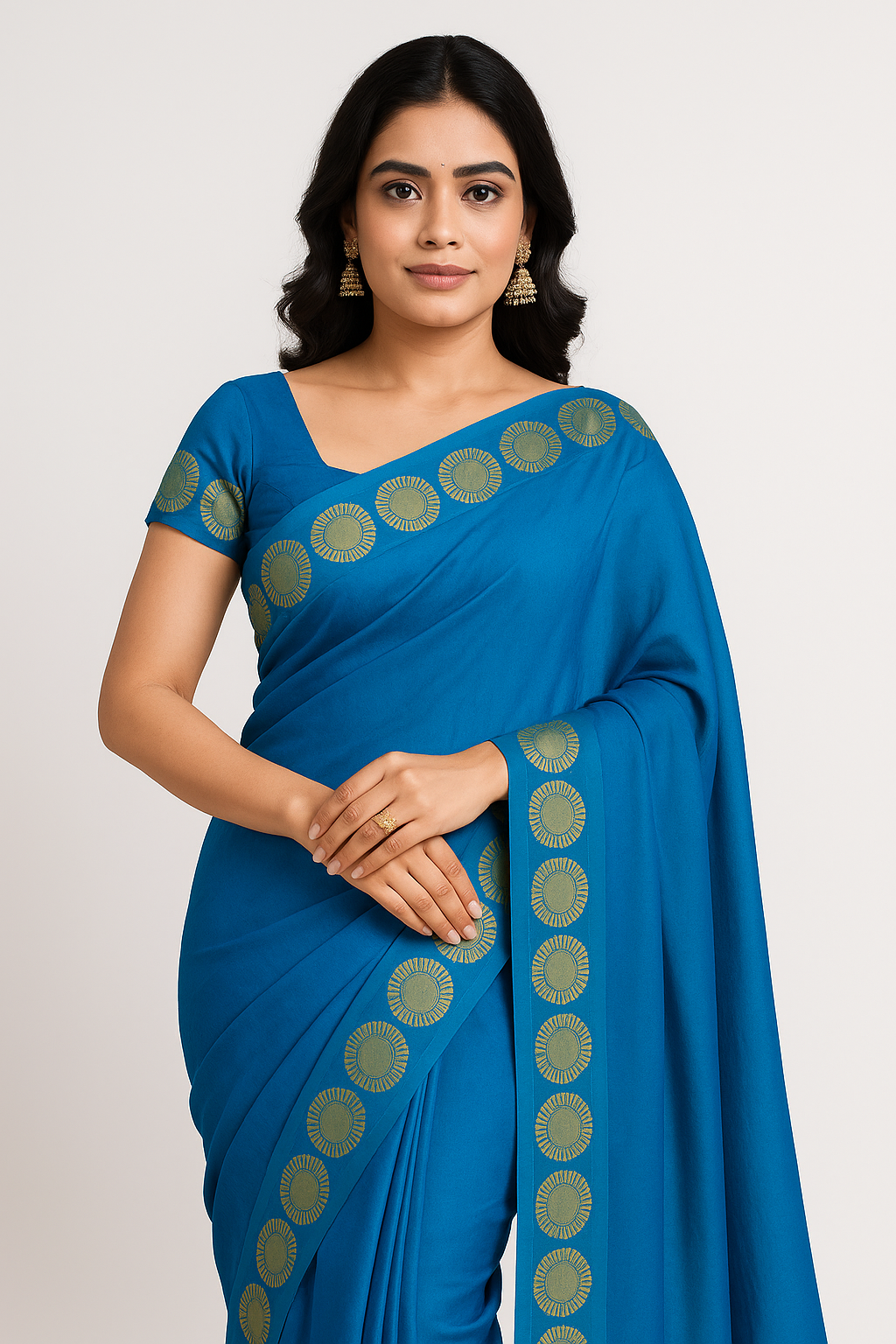 Picture of Women's Fashionable Half Silk Saree