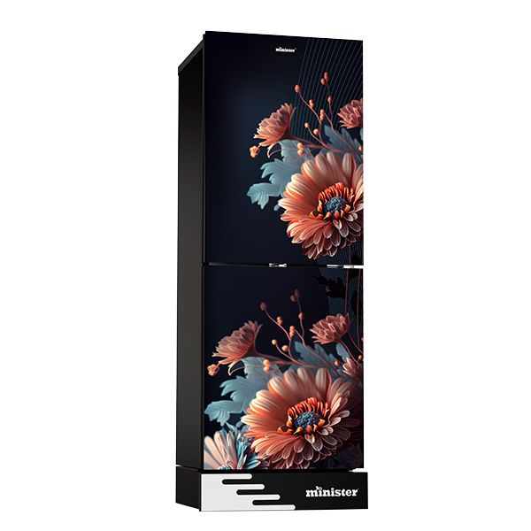 Picture of MINISTER 242 Liter Frost Type Top Mount Refrigerator EL Gerbera Daisy (M-242)