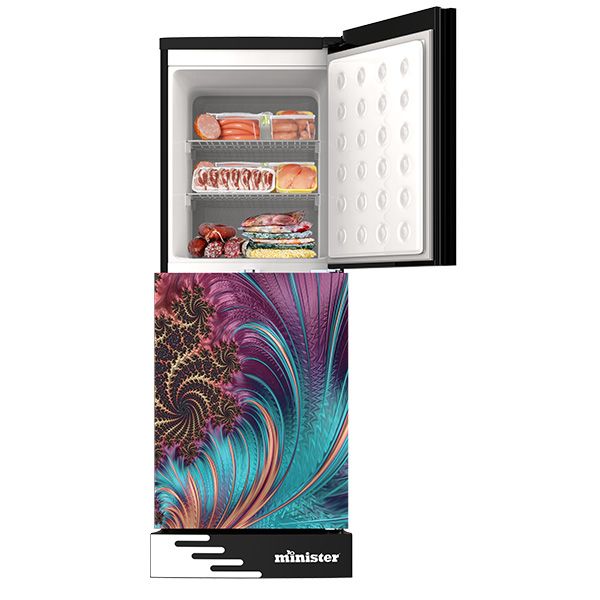 Picture of MINISTER 242 Liter Frost Type Bottom Mount Refrigerator EL Fractal Sprial (M-242)