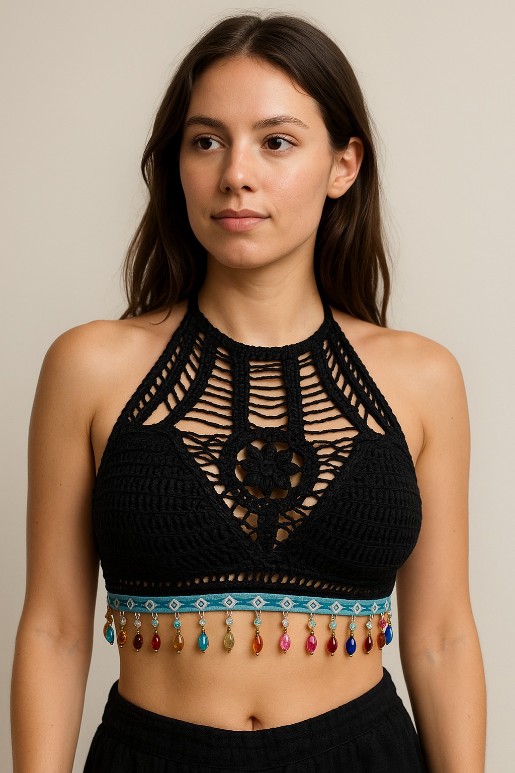 Picture of trendy beach wear fashionable tops stylish tops