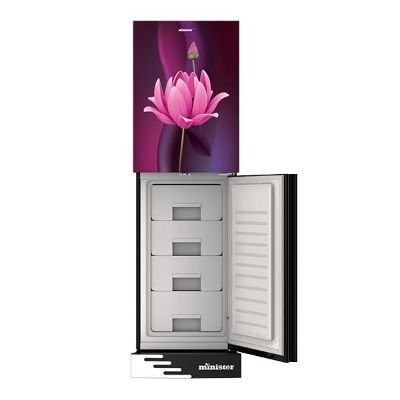 Picture of MINISTER 306 Liter Frost Type Bottom Mount Refrigerator EL Purple Lotus (M-306)