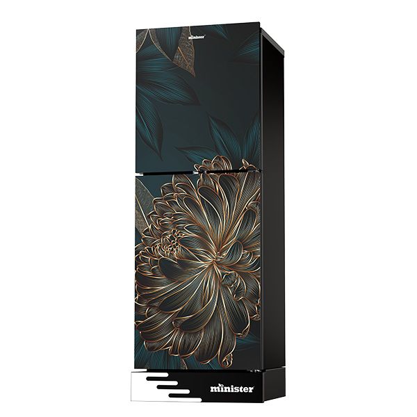 Picture of MINISTER 224 Liter Frost Type Top Mount Refrigerator EL Bold Flower (M-224)