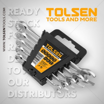 Picture of TOLSEN 5 Pcs Combination Spanners Set Model: 15886 - Kings Trading