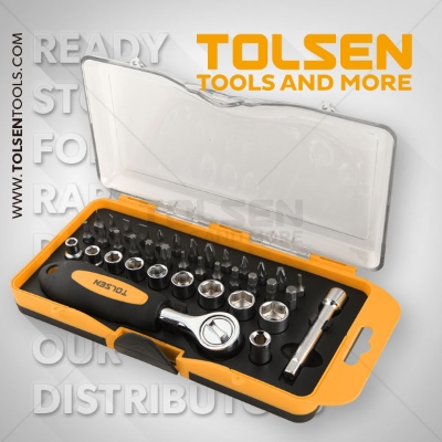 Picture of TOLSEN 38 Pcs Bits and Sockets Set 20035 - Kings Trading