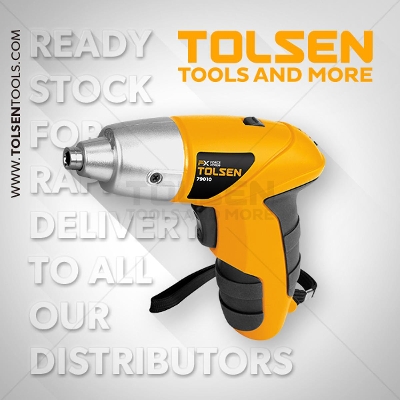 Picture of TOLSEN 3.6V Cordless Screwdriver with 24Pcs Accessories Model: 79010 - Kings Trading