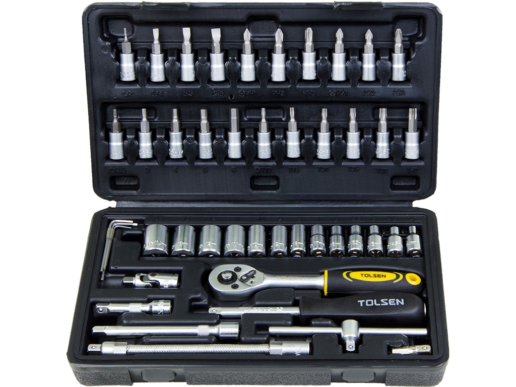 Picture of Tolsen 46 Pcs 1/4" Socket Set 15138