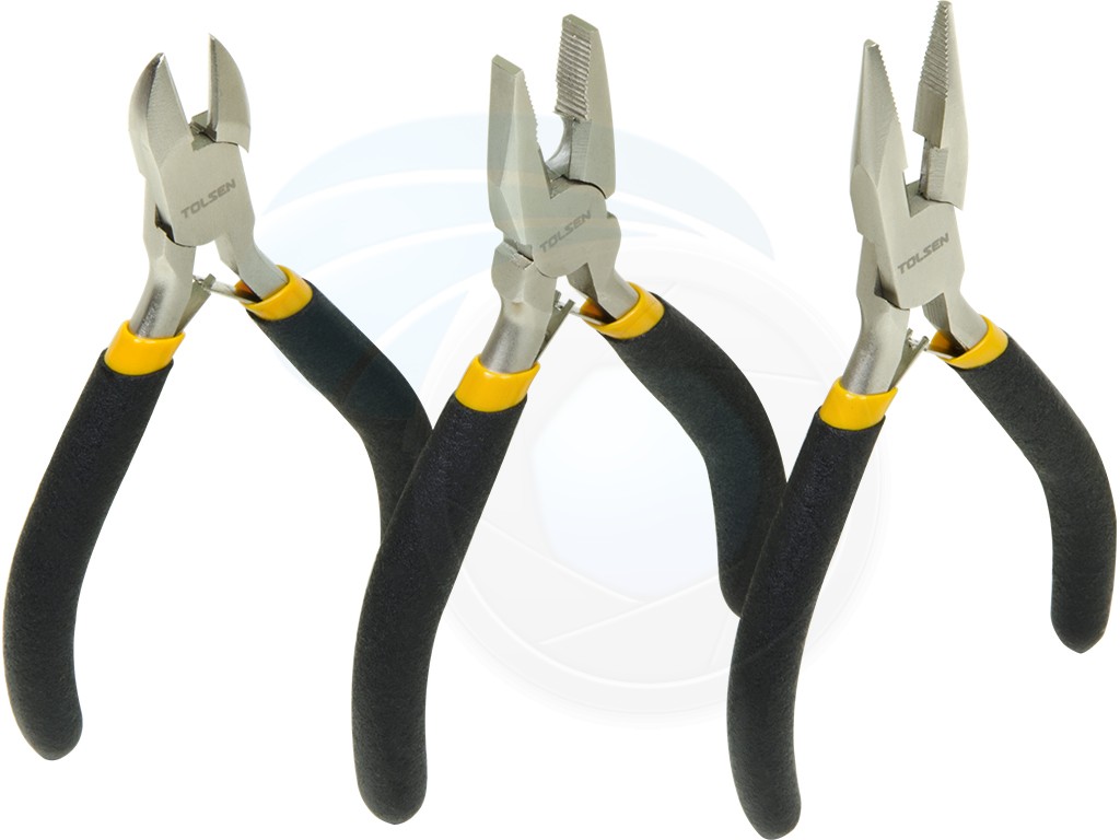 Picture of TOLSEN 3Pcs mini Pliers Set (115mm, 4.5") - Kings Trading