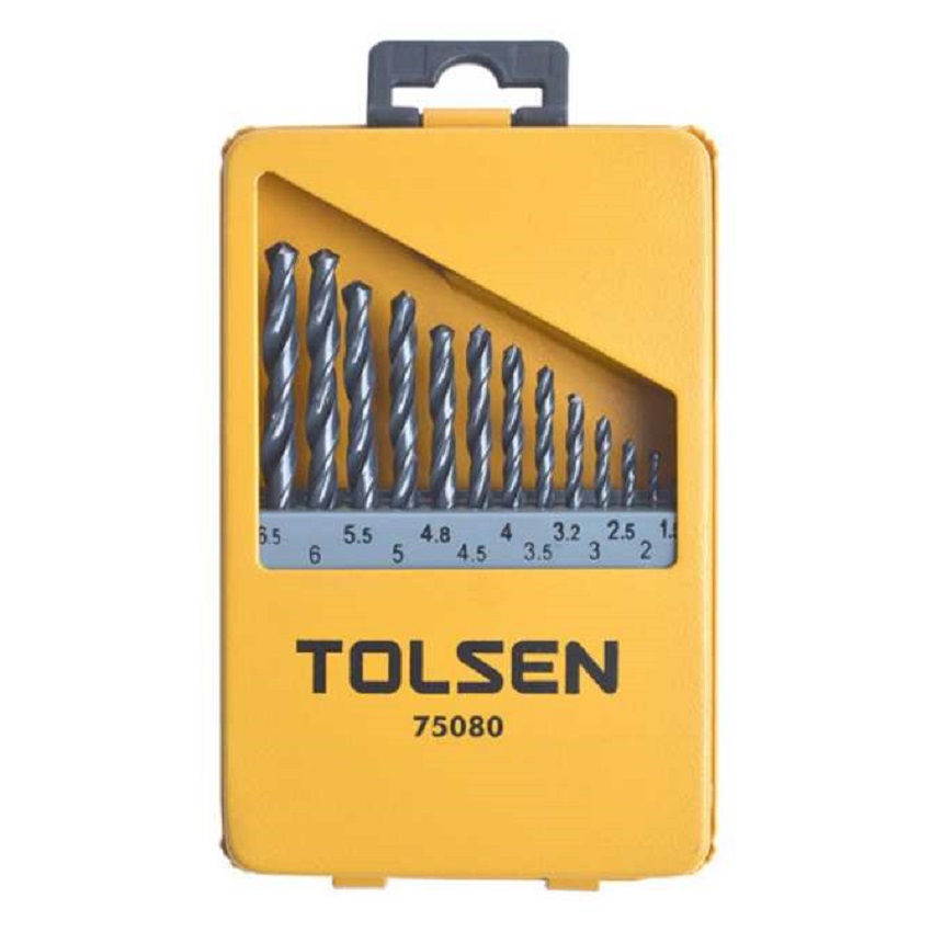 Picture of TOLSEN 13 Pcs HSS Twist Drill Bits Set Model: 75080