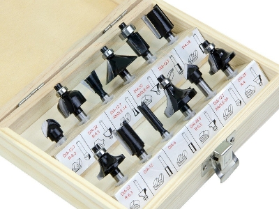 Picture of TOLSEN 12 Pcs Carbide Router Bits Set 75680 - Kings Trading