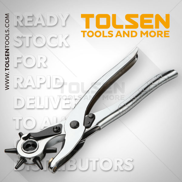 Picture of TOLSEN Revolving Leather Punch Pliers (9") Model: 10101