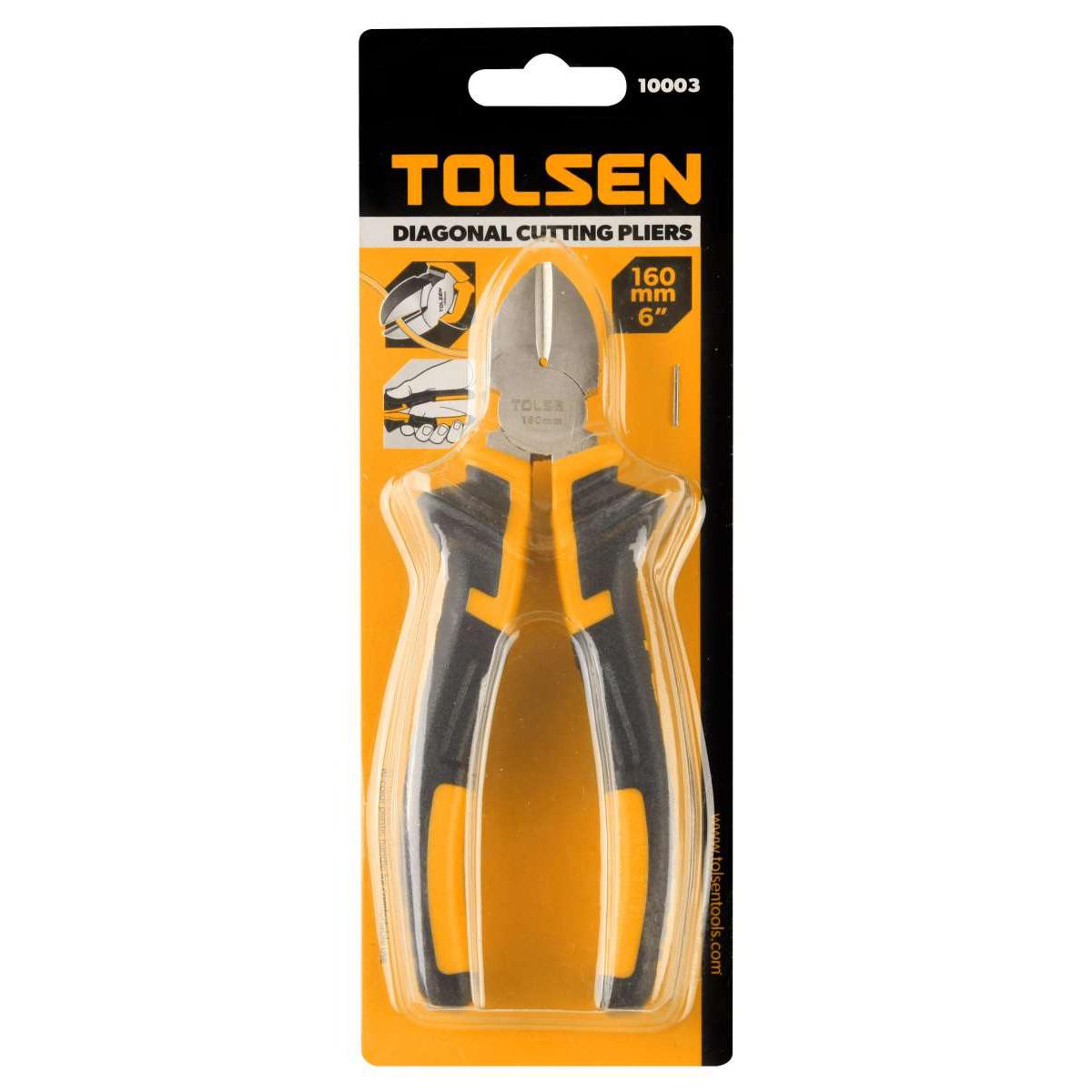 Picture of TOLSEN 6" Diagonal Cutting Pliers 150mm 10003 TPR Handle - Kings Trading