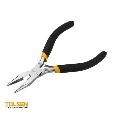 Picture of TOLSEN Mini Long Nose Pliers (4.5") 10031 Bi-Dipped Handle - Kings Trading