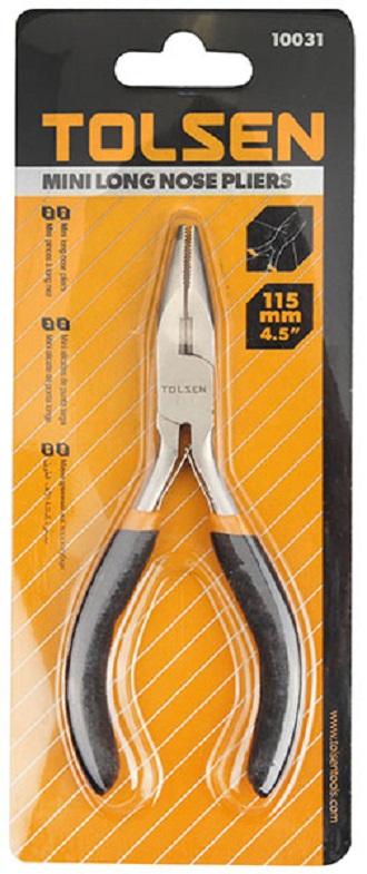 Picture of TOLSEN Mini Long Nose Pliers (4.5") 10031 Bi-Dipped Handle - Kings Trading