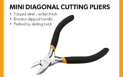 Picture of TOLSEN 4.5" Mini Diagonal Cutting Pliers Bi-Dipped Handle 10033 - Kings Trading