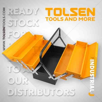 Picture of TOLSEN 3 Layer Heavy Duty Steel Tool Box 80211 - Kings Trading