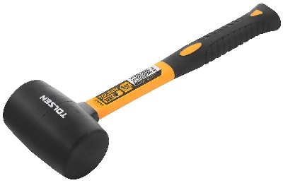 Picture of TOLSEN 450g Rubber Mallet Fiberglass Rubberized Handle Grip Model: 25035