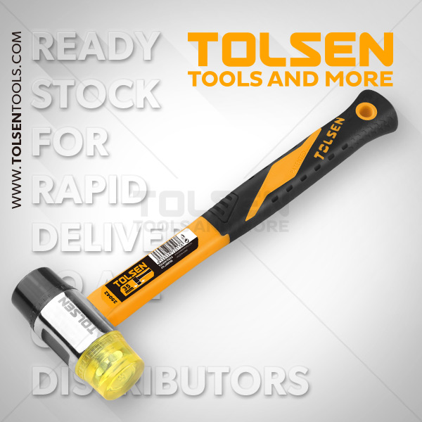 Picture of TOLSEN Two Way Mallet face dia 35mm fiberglass handle PVC head Model: 25042