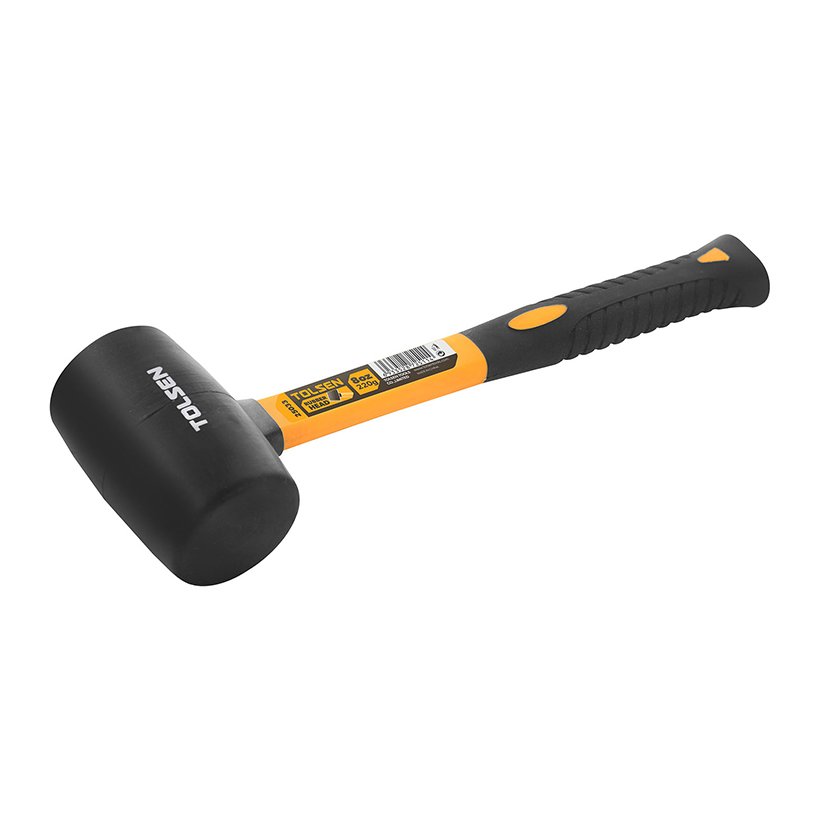 Picture of TOLSEN Rubber Mallet 225g Fiberglass Rubberized Handle Grip Model: 25033