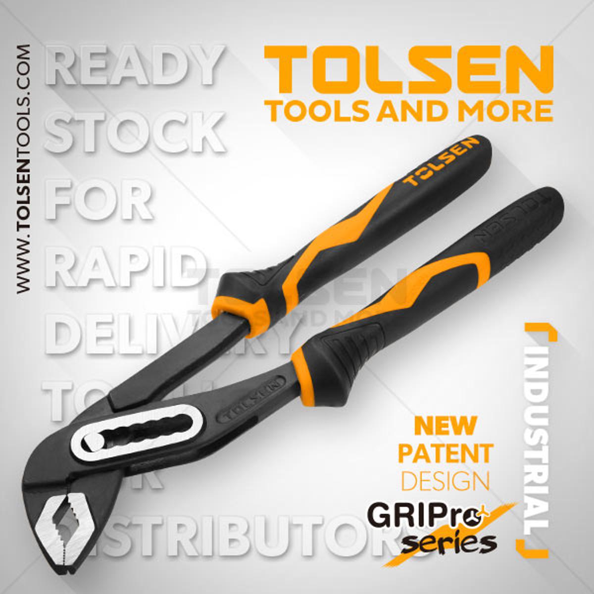 Picture of TOLSEN 10" Water Pump Pliers Industrial (250mm) 10029 - Kings Trading