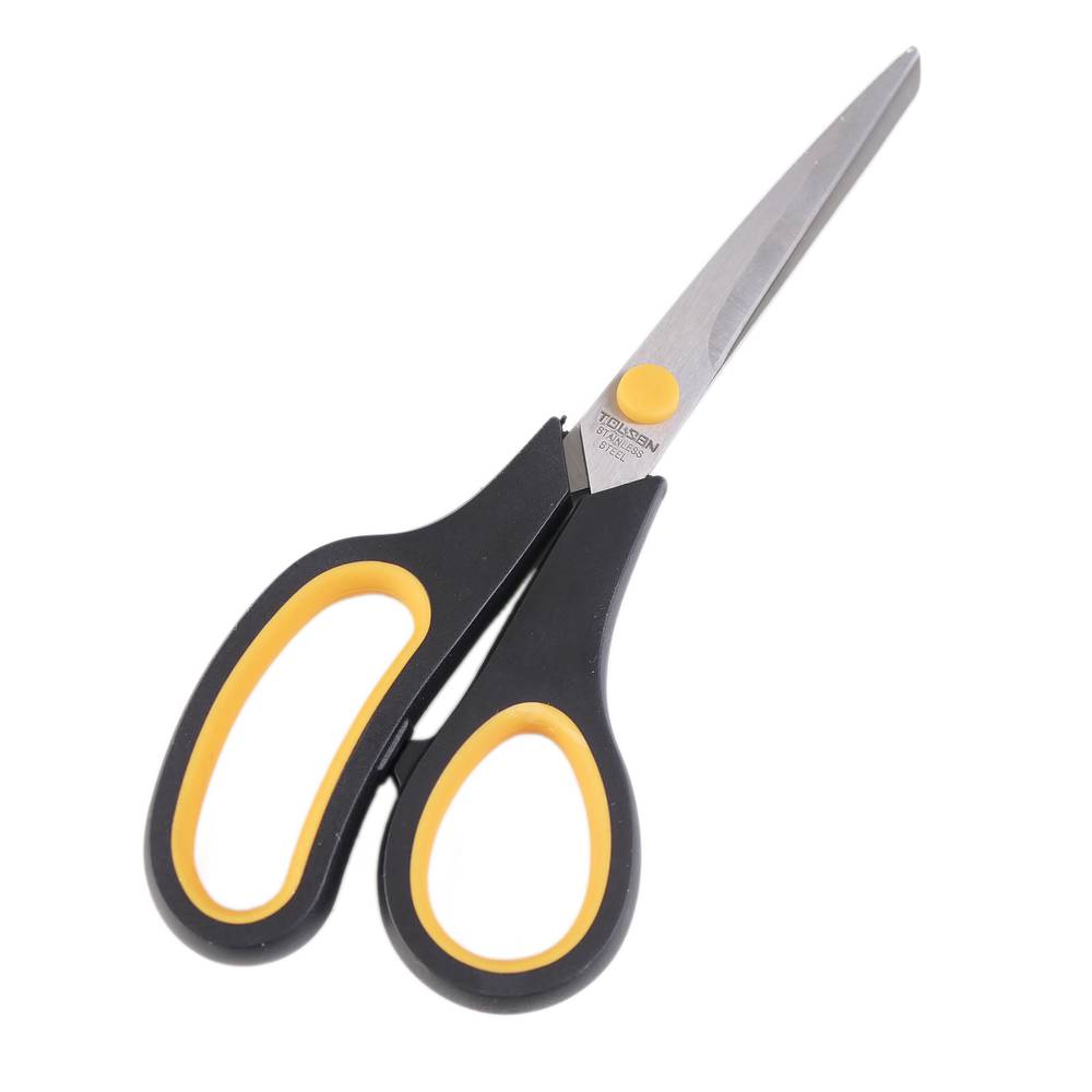 Picture of Tolsen Household Scissors W/ Stainless Blade (200mm, 8") Soft Grip Handle
