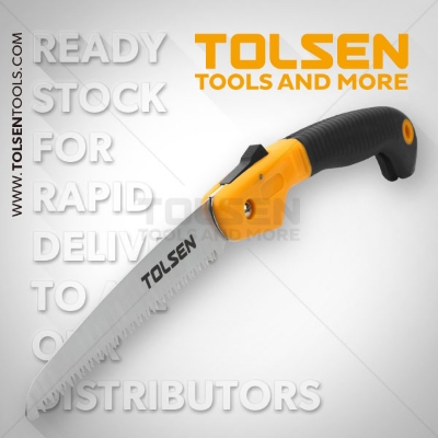 Picture of Tolsen Foldable Garden Saw 7TPI 65mn Blade (180mm, 7") TPR Handle 31014