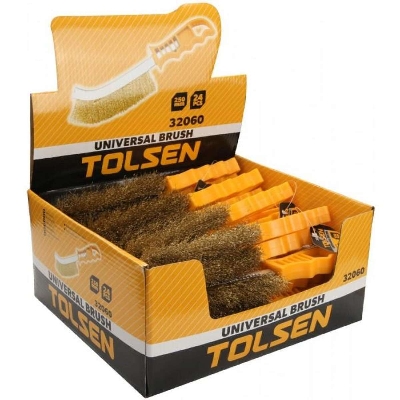 Picture of Tolsen Universal Stainless Steel Wire Brush, 10" (250 mm) 32060